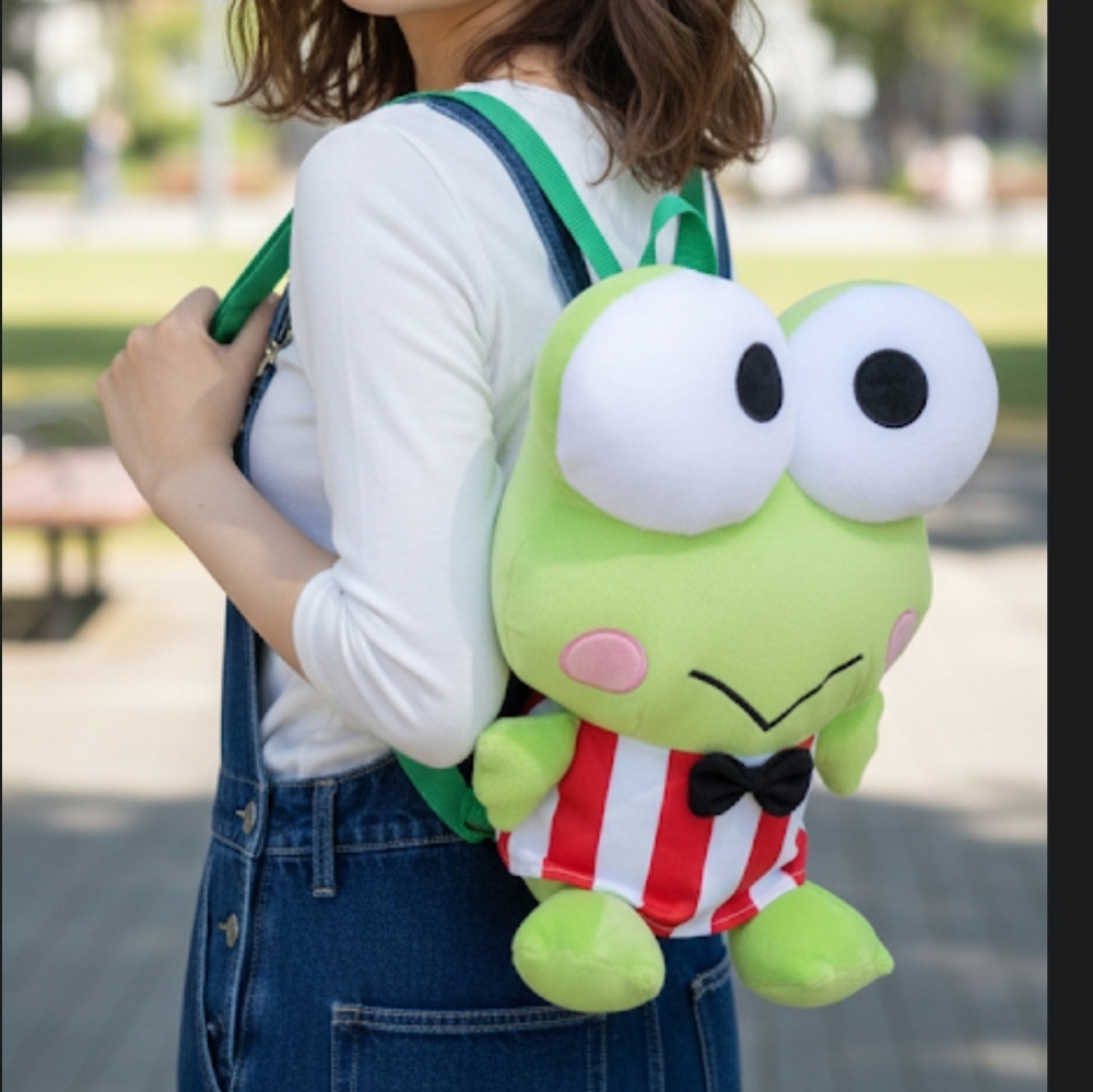 Keroppi Plush Mini Backpack